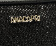 Bolsa Tiracolo Pequena Textura Glam Preta