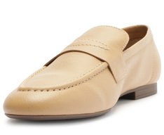 Mocassim Basic Pala Costurada Bege