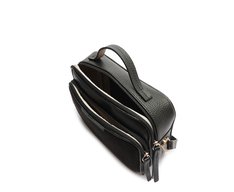 Bolsa Tiracolo Média Franjas Preta