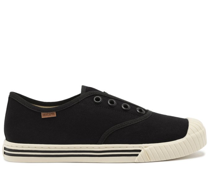 Tênis Slip On Lona Alê Preto