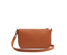 Bolsa Tiracolo Pequena Corrente Marrom