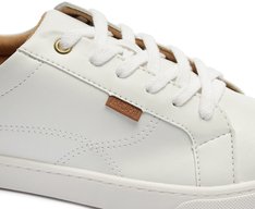 Tênis Casual Branco E Dourado