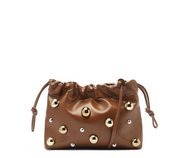 Bolsa Tiracolo Média Rocker Marrom
