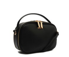 Bolsa Tiracolo Média Alça Redonda Preta