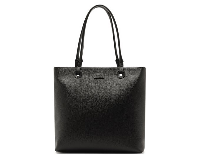 Bolsa Shopping Grande Soft Tan Preta