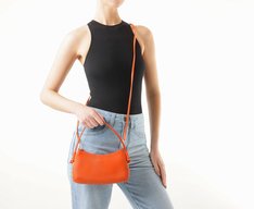 Bolsa Tiracolo Média Baguete Box Laranja