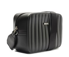 Bolsa Tiracolo Média Injetada Fosca Preta