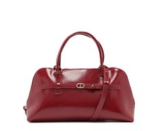 Bolsa Tiracolo  Média Verniz Madrid Vermelha
