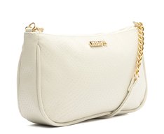 Bolsa Tiracolo Média Snake Branca