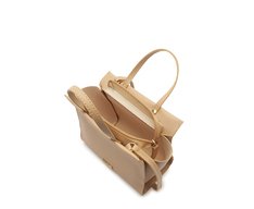 Bolsa Tote Média Croco Bege