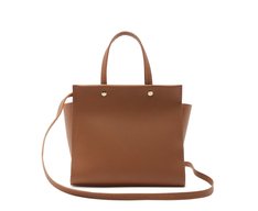 Bolsa Tote Média Croco Marrom Coffee