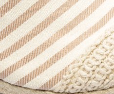 Sandália Espadrille Amarração Natural Branca e Bege