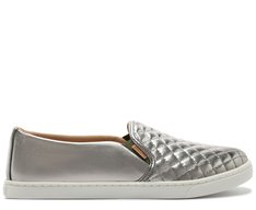 Tênis Slip On Matelassê Prateado