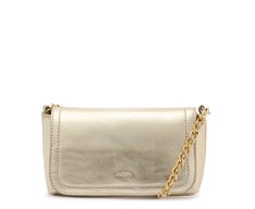 Bolsa Tiracolo Pequena Casual Dourada