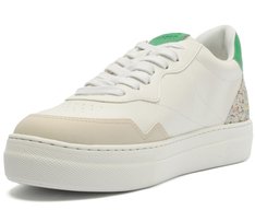 Tênis de Amarrar Branco e Verde Nati