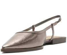 Sapatilha Slingback Carrie Prateada