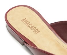 Mule Bico Fino Tiras Roxa