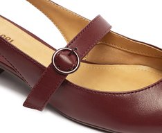 Sapatilha Salto Bloco Chanel Classy Roxa
