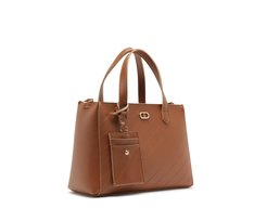 Bolsa Tote Média Porta Cartão Marrom