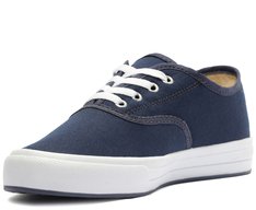 Tênis Sola Texturizada Livia Com Listra Azul Marinho
