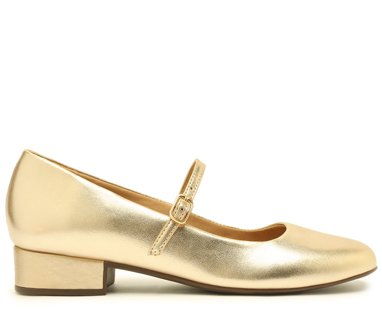 Sapato boneca sale dourado