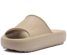 Chinelo Nuvem Texturizado Injetado Bege