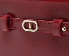 Bolsa Tiracolo Média Madri Verniz Vermelha