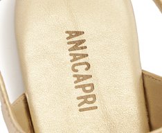 Sandália Maxi Tachas Dourada