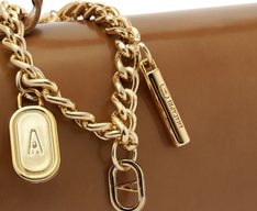 Bolsa Tiracolo Pequena Estruturada Marrom