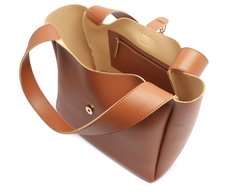 Bolsa Shopping Grande Detalhe Marrom