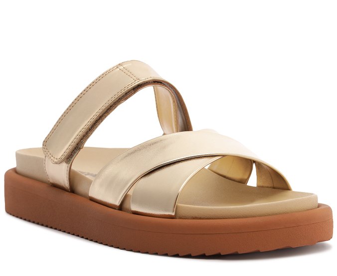 Papete Velcro Dourada
