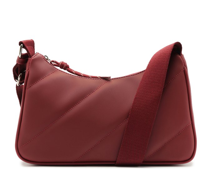 Bolsa Tiracolo Média Alça Gorgurão Vermelha