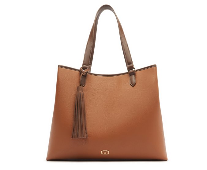 Bolsa Shopping Grande Tassel Marrom