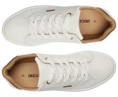 Tênis Casual Branco E Dourado
