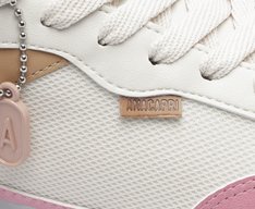 Tênis Lucy Multicolorido Branco e Rosa