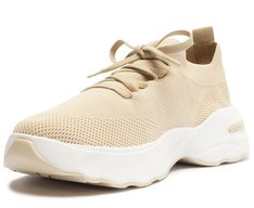Tênis Sola Alta Chunky Knit Nude