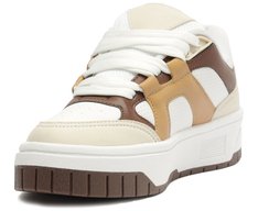 Tênis Ivy Maxi Branco e Marrom Terra