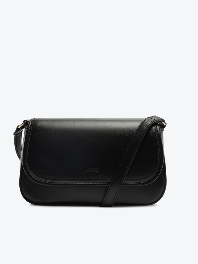 Bolsa Tiracolo Média Vintage Preta