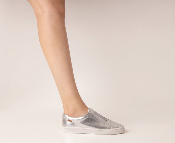 Tênis Slip On Elástico New Preta