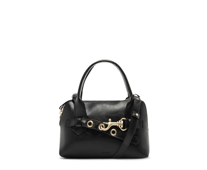 Bolsa Tote Pequena Detalhe Gancho Preto
