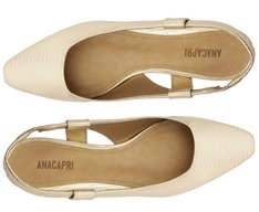 Sapatilha Slingback Minimal Dourado
